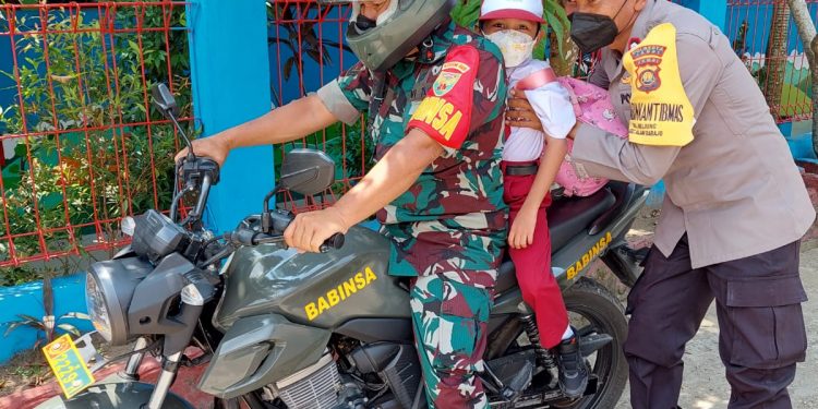 Sinergitas TNI-Pori Sukseskan Vaksinasi Anak di Kota Jambi. (Dok. Istimewa)