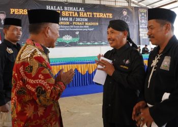 Wakil Bupati Merangin H A Khafid saat bertemu dengan pihak PSHT.