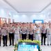 Jasa Raharja saat menghadiri Monev Gakkum di Aula Biru Ditlantas Polda Sulawesi Selatan pada Rabu, 18 Juni
2025.