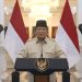 Presiden RI, Prabowo Subianto saat menyampaikan amanat di Istana Negara, Jakarta beberapa waktu lalu. (Dok: Istimewa)