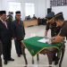 Kajati Jambi Sugeng Hariadi,SH.MH saat Melantik Dr. Bima Suprayoga, S.H., M.Hum. sebagai Wakajati  Jambi di Kantor Kejati Jambi. Rabu 29 Oktober 2025. (Dok: Kasipenkum Kejati Jambi)