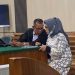 Terdakwa Suliyanti saat menjalani sidang pembacaan tuntutan kasus suap RAPBD Jambi di ruang sidang Pengadilan Negeri Jambi, Rabu (19/11/2025). (Dok: Rahmat)