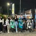 Sejumlah anak muda pengguna Yamaha Fazzio berkonvoi melintasi pusat Kota Jambi dalam agenda city rolling, Minggu sore, 16 November 2025. (Dok: Alpin)