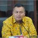 Ketua DPRD Kota Jambi, Kemas Faried Alfarelly, memberikan keterangan pers terkait polemik zona merah Kenali usai memimpin rapat paripurna di Gedung DPRD Kota Jambi, Selasa (25/11/2025). (Dok; Rahmat)