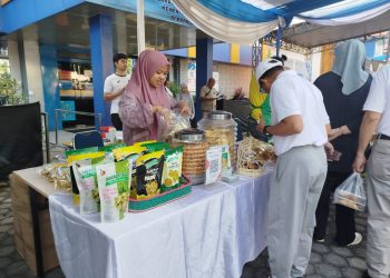 Suasana meriah UMKM Expo Kemenkeu Satu Jambi 2025 di halaman Kantor KPPN Jambi, Telanaipura, Kota Jambi, Minggu (2/11/2025). (Dok: Rahmat)