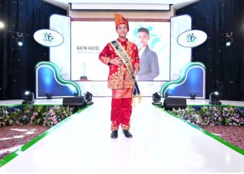Perwakilan Jambi, Rafin Haziqi dari SMA Al-Azhar Jambi, saat dikukuhkan sebagai Finalis Duta Muda BPJS Kesehatan 2025 pada Malam Penganugerahan di Jakarta, Rabu (19 November 2025). (Dok: BPJS Kesehatan)