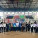 Ketua Umum KONI Jambi AKBP Mat Sanusi membuka Kejurprov Kickboxing Indonesia Jambi di GOR Kuala Tungkal, Tanjung Jabung Barat, Jambi, Jumat (21/11/2025). (Dok: Rudi)