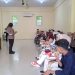 Satgas Preemtif Operasi Zebra 2025 Polda Jambi saat memberikan edukasi keselamatan berlalu lintas kepada ratusan mahasiswa Unaja, Rabu (26/11/2025). (Dok: Alpin)