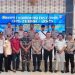 Penanggung Jawab Jasa Raharja Bangko, Rizoman Arora, saat hadir dalam rapat koordinasi eksternal yang berlangsung di Aula Polres Merangin, Selasa (26/11) lalu. (Dok: Rudi)