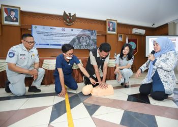 Program ‘Intensifikasi Keselamatan Transportasi Berbasis Domisili Korban melalui Pemberdayaan Aparatur Kecamatan dan Desa’ ini menjadi bagian dari rangkaian perayaan bertema ‘Keselamatan untuk Indonesia Maju’. (Dok: Jasa Raharja)