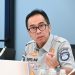 Direktur Keuangan Jasa Raharja Bayu Rafisukmawan menyampaikan komitmen transformasi tata kelola keuangan melalui implementasi Sentralisasi Pembayaran Transaksi Keuangan, sebagai upaya meningkatkan efisiensi, transparansi, dan akurasi layanan kepada masyarakat, Jakarta, 10 Desember 2025. (Dok: Humas Jasa Raharja)