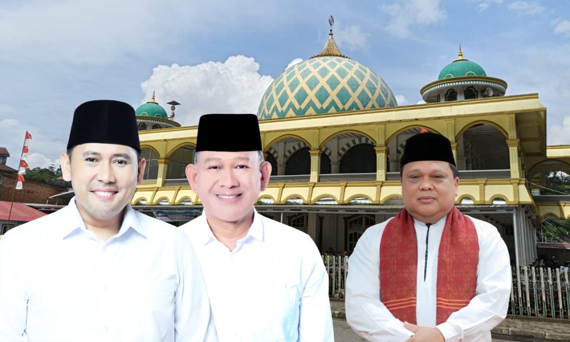 Sekretaris Daerah Kabupaten Merangin, Zulhifni, menyampaikan imbauan larangan petasan dan ajakan doa bersama pada malam Tahun Baru 2026, yang dipusatkan di Masjid Raya Al Istiqomah, Bangko. (Dok: Diskominfo Merangin)