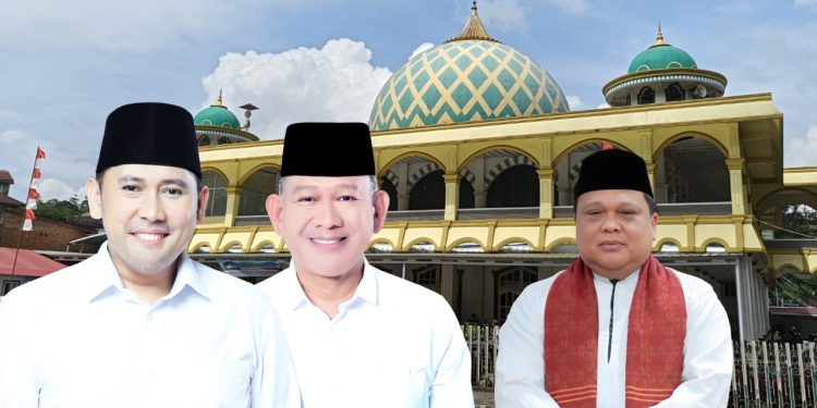 Sekretaris Daerah Kabupaten Merangin, Zulhifni, menyampaikan imbauan larangan petasan dan ajakan doa bersama pada malam Tahun Baru 2026, yang dipusatkan di Masjid Raya Al Istiqomah, Bangko. (Dok: Diskominfo Merangin)
