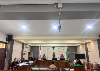 Sidang perkara terdakwa Victor Gunawan dengan agenda pembacaan Tuntutan. (Dok: Rudi)