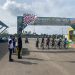Ketua Pengprov ISSI Jambi, AKBP Ali Sadikin, bersama pejabat daerah membuka Kejurprov Balap Sepeda FSI Jambi 2025 di Gedung KONI Kabupaten Tebo, Jumat (12/12/2025).