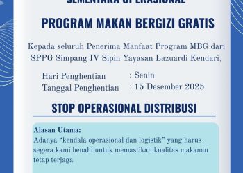 Pengumuman dari Badan Gizi Nasional. (Dok: Istimewa)