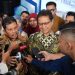 Menteri Koordinator dan pemangku kepentingan bidang kesehatan menyampaikan komitmen penguatan akses layanan kesehatan nasional pada peringatan World Universal Health Coverage (UHC) Day di Jakarta. (Dok: BPJS Kesehatan)