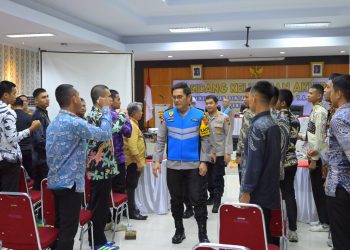 Kapolda Jambi Irjen Pol Krisno H Siregar saat memimpin Sidang Kelulusan Akhir Penerimaan Bintara Brimob Polri Tahun Anggaran 2026. (Dok: Alpin)