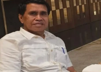 Kepala Diskop UKM Provinsi Jambi, Sardaini, menjelaskan capaian penyerapan KUR sebesar Rp6,4 triliun oleh 265 ribu pelaku usaha di Jambi, Jambi, Senin (01/12/2025). (Dok: Rahmat)