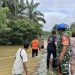 Banjir merendam ruas Jalan Lintas Timur dan permukiman warga di Kabupaten Tanjung Jabung Barat, Jambi, akibat curah hujan tinggi. (Dok: Rahmat)