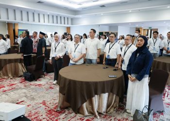 Direktur SDM, Umum, dan TI Jasa Raharja Rubi Handojo (kedua dari kiri) menjadi narasumber dalam diskusi HR Networking 2026 yang diselenggarakan AAUI di Yogyakarta, 8–10 Januari 2026. (Dok. Humas JR Jambi)