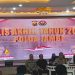 Kapolda Jambi Irjen Pol. Krisno H. Siregar menyampaikan data kriminalitas dan capaian penegakan hukum Polda Jambi dalam Rilis Akhir Tahun 2025 di Mapolda Jambi. (DOk: Alpin)