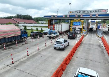 Salah satu ruas tol Trans Sumatera yang dilintasi kendaraan saat libur nataru. (Dok: Hutama Karya)
