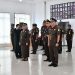 Suasana pelantikan dan pengambilan sumpah jabatan Pejabat Eselon III di lingkungan Kejati Jambi yang dipimpin langsung oleh Kajati Jambi Sugeng Hariadi. (Dok: Rudi)