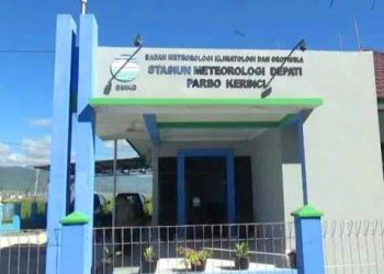 tampak depan Kantor BMKG Kerinci. (Dok: Rahmat)