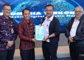 Kadis Kominfo Ahmad Khoiruddin AS, mengusulkan sebanyak 46 desa blank spot yang masih ada di Kabupaten Merangin, ke Kementrian Komunikasi dan Digital (Komdigi) di Jakarta. (Dok: Diskominfo Meangin)
