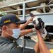 Petugas Karantina Jambi melakukan pemeriksaan dan pengawasan lalu lintas kambing dan domba di Pelabuhan Kuala Tungkal sebagai langkah antisipasi masuk dan penyebaran penyakit PPR di Provinsi Jambi. (Dok: rahmat)