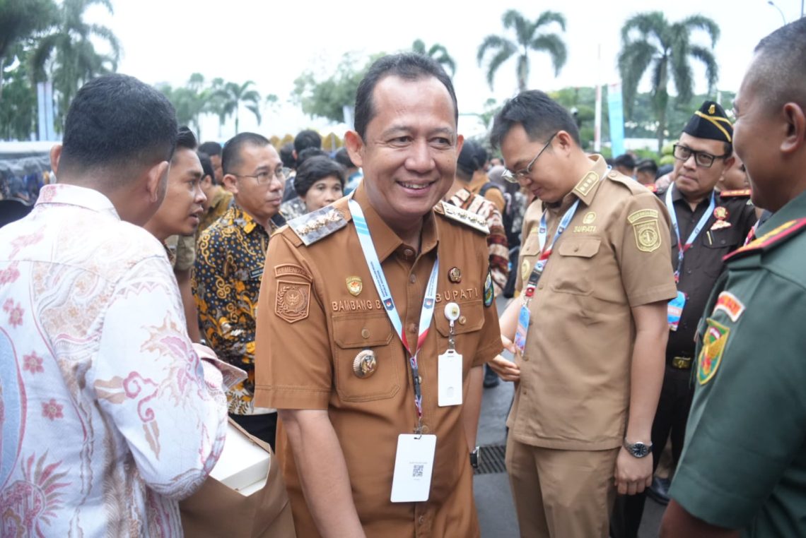 Bupati BBS saat menghadiri Rapat Koordinasi Nasional (Rakornas) Pemerintah Pusat dan Daerah Tahun 2026, Senin (2/2).