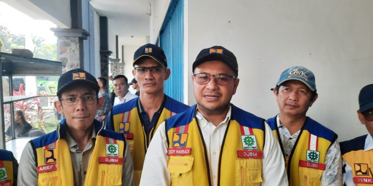 Kepala BPJN Jambi, Dedy Hariadi memaparkan kesiapan infrastruktur jalan nasional menghadapi arus mudik dan arus balik Lebaran 2026. (Dok: Rudi)