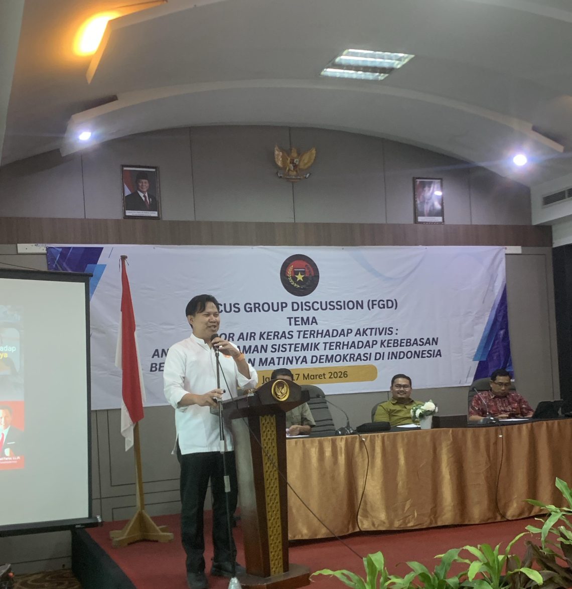 Diskusi hangat dan penuh gagasan kritis mewarnai FGD PUSAKADEMIA Seri II Tahun 2026 di Kota Jambi, Selasa (17/3/2026). (Dok: Alpin)