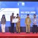 Walikota Jambi Maulana saat menerima penghargaan dari Menteri Hukum Republik Indonesia, Dr. Supratman Andi Agtas, S.H., M.H., di Auditorium Rumah Dinas Gubernur Jambi, Selasa (28/04/2026). (Dok: Rahmat)