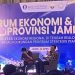 Kepala Perwakilan Bank Indonesia Provinsi Jambi, Tedy Arief Budiman, saat membuka Forum Ekonomi dan Bisnis Provinsi Jambi di Ballroom Swiss-Belhotel, Rabu (22/4/2026). (DOk: Alpin)