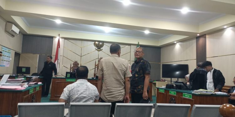 Terdakwa kasus dugaan korupsi DAK Pendidikan Jambi, Rudi Wage Soeparman, saat menjalani sidang lanjutan di Pengadilan Tipikor Jambi, Selasa (28/4/2026). (Dok: Rudi)