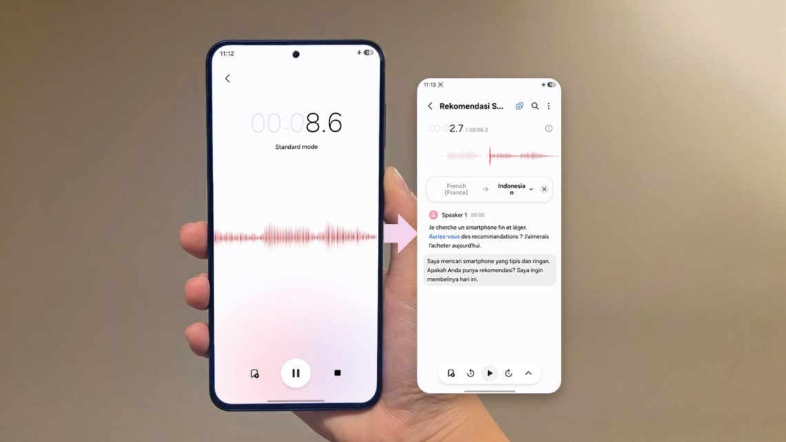 Tampilan layar AI smartphone Android Samsung. (Dok: Alpin)