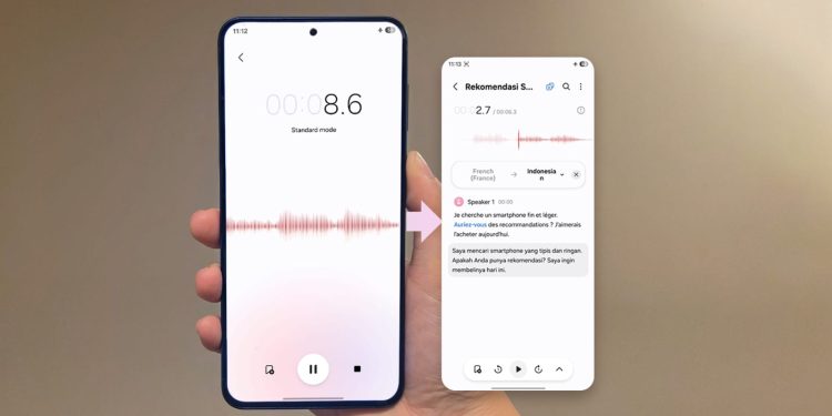 Tampilan layar AI smartphone Android Samsung. (Dok: Alpin)