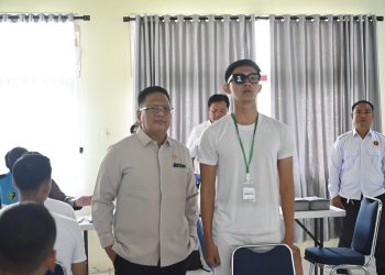 Kompolnas bersama jajaran Polda Jambi melakukan pengawasan langsung proses Seleksi Penerimaan Terpadu Anggota Polri Tahun Anggaran 2026 di Asrama Haji Kota Baru. (Dok: Alpin)