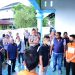 Petugas kepolisian saat menggelar rekonstruksi kasus rudapaksa di salah satu TKP di Jambi. (Dok: Alpin)