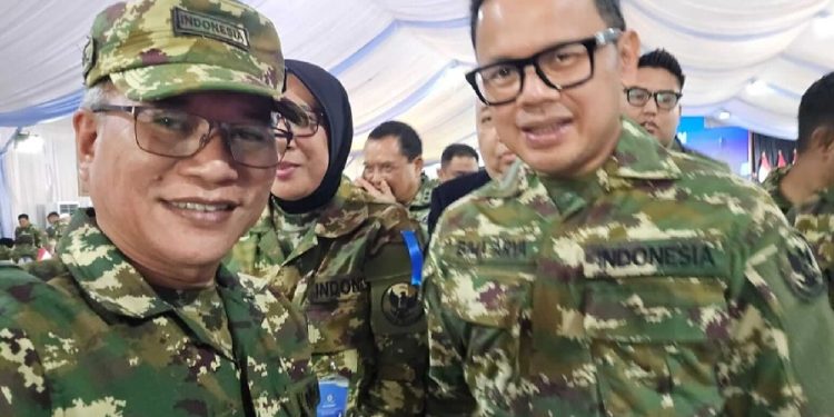 Ketua DPRD Muaro Jambi Aidi Hatta mengikuti pelatihan kepemimpinan di Akademi Militer Magelang dengan pola pembinaan disiplin tinggi ala militer. (Dok: Rahmat)