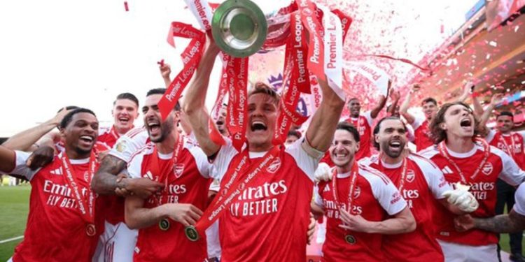 Klasemen akhir Liga Inggris: Arsenal juara, West Ham degradasi. (Dok: X/premierleague)