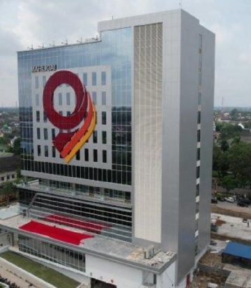 gedung mahligai 9 Bank Jambi. (Dok: Redaksi)