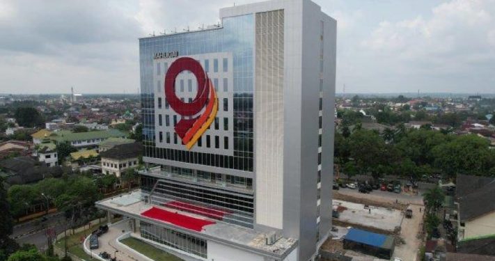 gedung mahligai 9 Bank Jambi. (Dok: Redaksi)