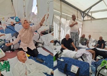 Jemaah haji asal Provinsi Jambi yang tergabung dalam Kloter BTH 25 beristirahat di pemondokan Mekkah usai menyelesaikan rangkaian puncak ibadah haji di Arafah, Muzdalifah, dan Mina. (Dok: jambi.haji.go.id)