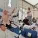 Jemaah haji asal Provinsi Jambi yang tergabung dalam Kloter BTH 25 beristirahat di pemondokan Mekkah usai menyelesaikan rangkaian puncak ibadah haji di Arafah, Muzdalifah, dan Mina. (Dok: jambi.haji.go.id)