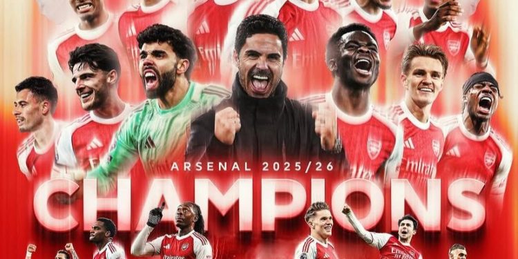 Arsenal Raih Juara Liga Inggris. (Dok: instagram @premierleague)