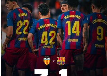 Barcelona saat Dikalahkan Valencia 3-1. (Dok: instagram @fcbarcelona)