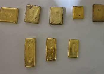 Barang bukti emas diduga ilegal hasil olahan PETI yang diamankan Polres Bungo. (Dok: Humas Polres Bungo)